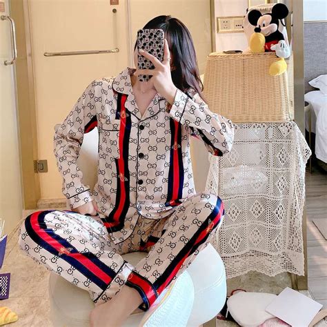 fake gucci pyjamas|Gucci pajama set.